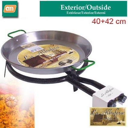 LOT BURNER FIRE 40CM + P42CM BHUTAN [LA ALBUFERA]