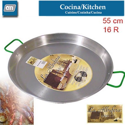 PAELLA 55 CM 16 P POLISHED [LA ALBUFERA]