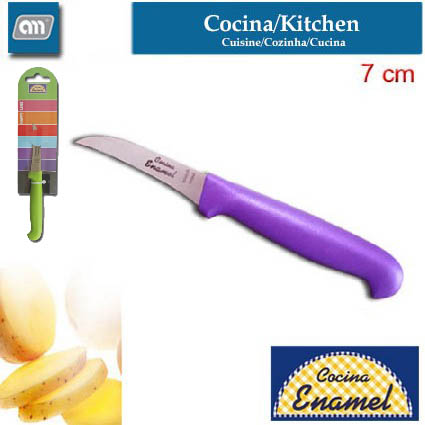 BLISTER CUCHILLO PATATERO 7 CM HAPPY LINE[ENAMEL]
