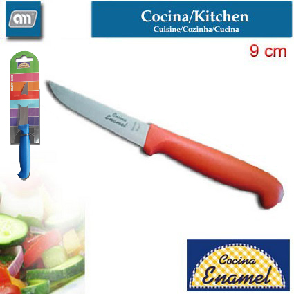 BLISTER CUCHILLO VERDURA 9 CM HAPPY LINE[ENAMEL]