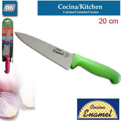 BLISTER CUCHILLO CEBOLLERO 20CM HAPPY LINE[ENAMEL]