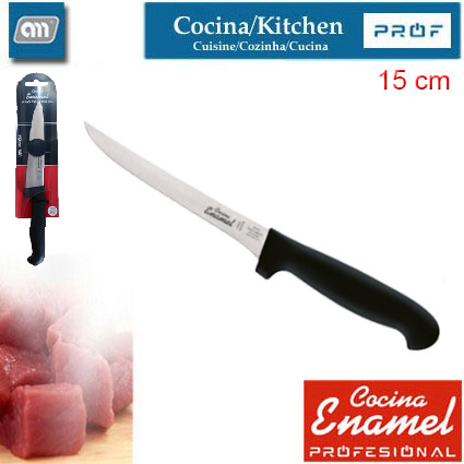 BLISTER CUCHILLO DESHUESAR 15CM CHEF [ENAMEL PROF]