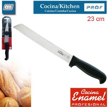 BLISTER CUCHILLO PANERO 23 CM CHEF [ENAMEL PROF]