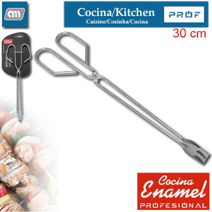 BLISTER STAINLESS TONG CLIP 30CM [ENAMEL PROF]