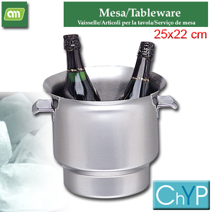 CUBO/CUBITERA/CHAMPAÑERA 25X22CM INOX[ChYP]