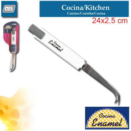 BLISTER CUCHILLO QUESO 24 CM INOX HOME [ENAMEL]