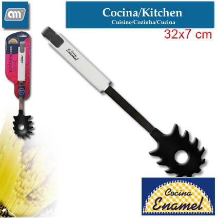 BLISTER CUCHARA ESPAGUETI 32X7 CM HOME [ENAMEL]
