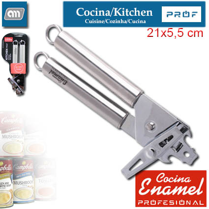 BLISTER ABRELATAS 21X5,5CM GIRAT INOX[ENAMEL PROF]