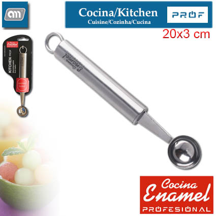BLISTER DESCORAZONADOR 20X3 CM INOX [ENAMEL PROF]