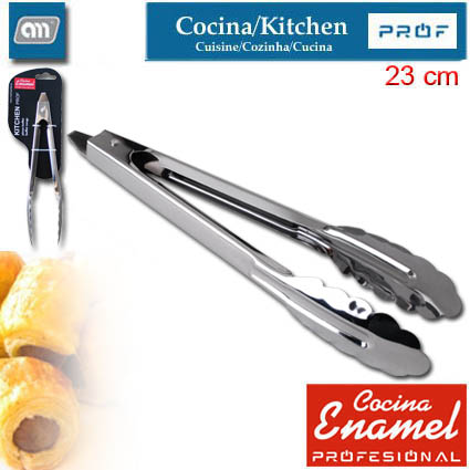 BLISTER PINZA BUFFET 23 CM INOX [ENAMEL PROF]