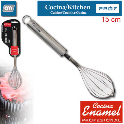 BLISTER BATIDOR 15 CM VARILLAS INOX [ENAMEL PROF]