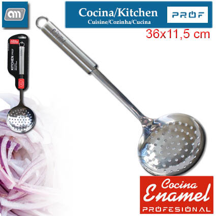 BLISTER ESPUMADERA 36X11,5 CM INOX [ENAMEL PROF]