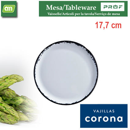 PLATO LLANO COUPE 17,7CM INK CORONA
