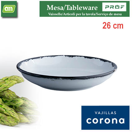 PLATO HONDO COUPE 26 CM INK CORONA