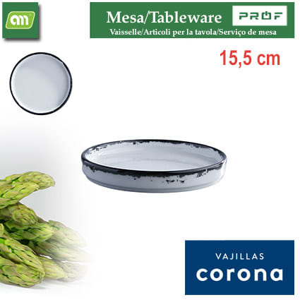 PLATO LLANO RUSTIC 15,5CM INK CORONA