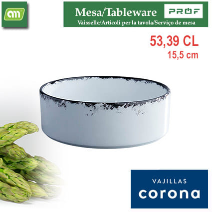 PLATO HONDO RUSTIC 15,5 CM INK CORONA
