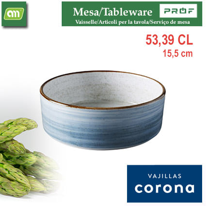 PLATO HONDO RUSTIC 15,5 CM ARTISAN AZUL CORONA