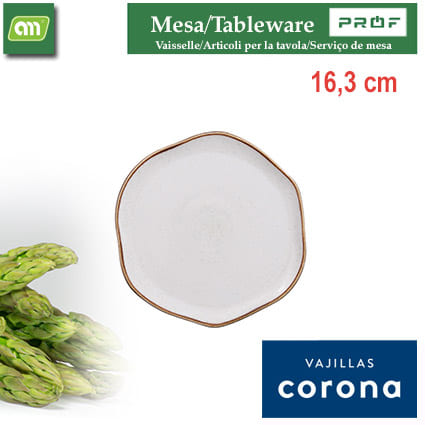 PLATO LLANO ANCESTRAL 16,3CM ARTISAN BEIGE CORONA