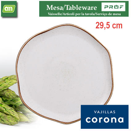 PLATO LLANO ANCESTRAL 29,5CM ARTISAN BEIGE CORONA