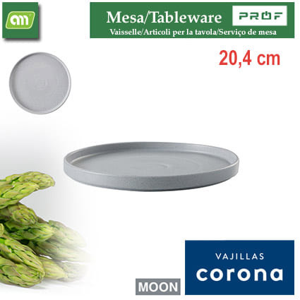 PLATO LLANO RUSTIC 20,4CM MOON COSMOS CORONA