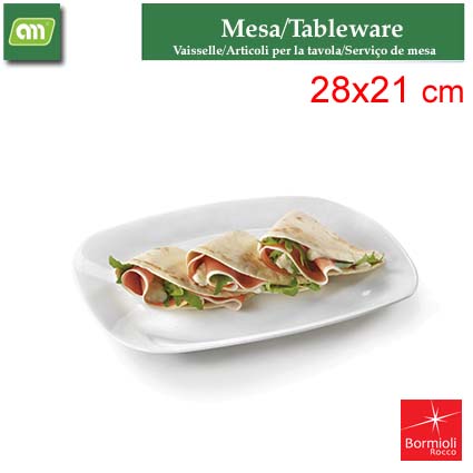 FUENTE MEDIANA PIADINA 28X21 CM OPAL GRANGUSTO