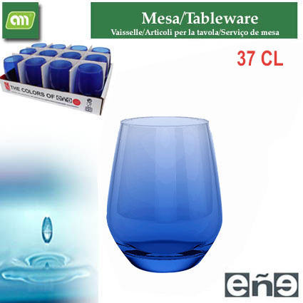 VASO 37 CL BAJO ALMHA COLORS AZUL [EÑE]