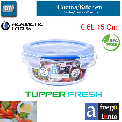 HERMETICO 15 CM 0,6 L TUPPERFRESH[A FUEGO LENTO]