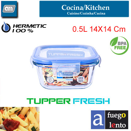 HERMETICO 14X14 0,5 L TUPPERFRESH[A FUEGO LENTO]