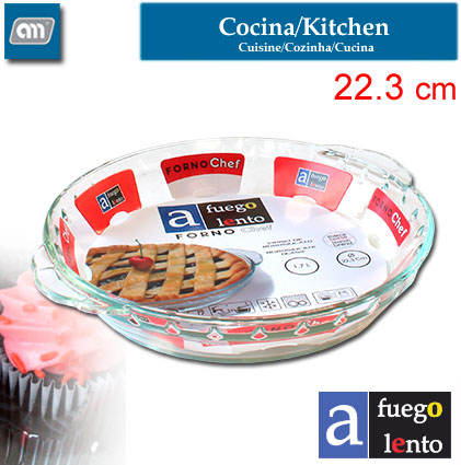 MOLDE TARTA 22 CM C/ASAS FORNO CHEF[A FUEGO LENTO]