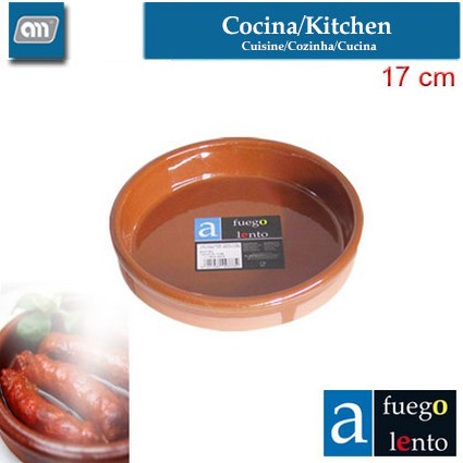 CAZUELA/TAPEO 17CM S/ASAS RED BARRO[A FUEGO LENTO]