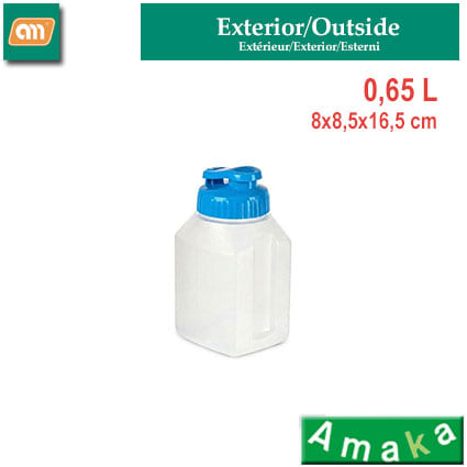 BOTELLA PP 0,65 L C/BOQUILLA [AMAKA]