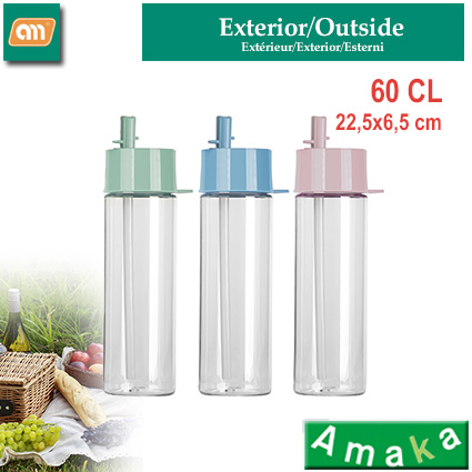 BOTELLA TRITAN 600 ML C/PITORRO [AMAKA]