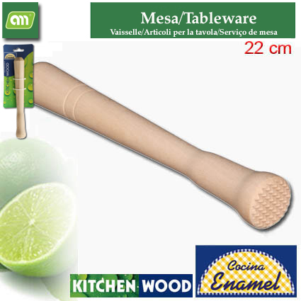 MAZA MOJITO 22 CM MADERA WOOD[ENAMEL]