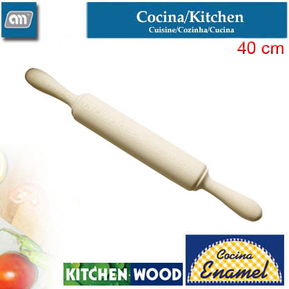 RODILLO AMASAR 40 CM MADERA WOOD[ENAMEL]