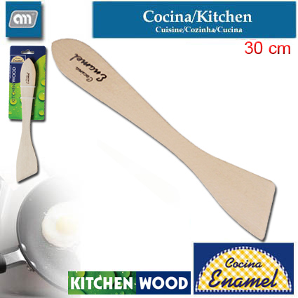 SLICE SPATULA 30 CM CUTTED WOOD [ENAMEL]