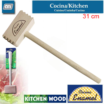 MAZO DE COCINA 31 CM MADERA WOOD[ENAMEL]