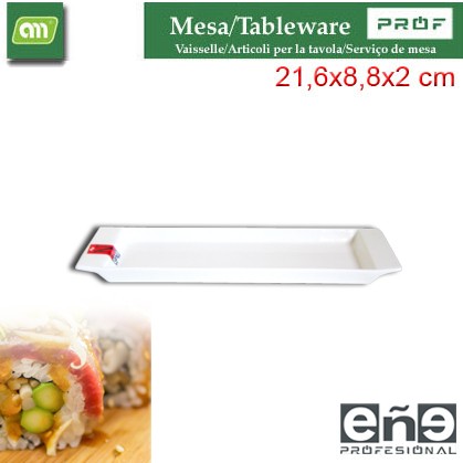 PLATO/FUENTE 21,6X8,8X2 CM RECT PORC CHUN [EÑE]