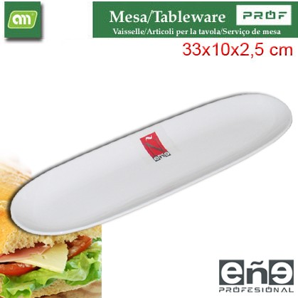 FUENTE BAGUETTE 33X10X2,5 CM RECT CHUN [EÑE]