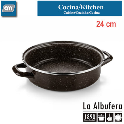PAELLERA/TARTERA 24 CM VITRI DAKOTA [LA ALBUFERA]