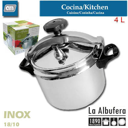 OLLA PRESION 4 L INOX CLASICA [LA ALBUFERA]