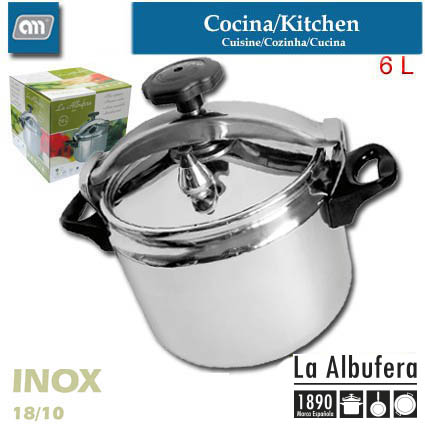 OLLA PRESION 6 L INOX CLASICA [LA ALBUFERA]