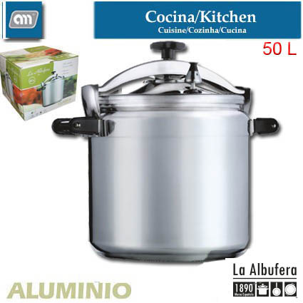 OLLA PRESION 50 L ALUMINIO CLASICA [LA ALBUFERA]