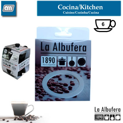 JUNTA CAFETERA SABRINA 6 TAZAS [LA ALBUFERA]