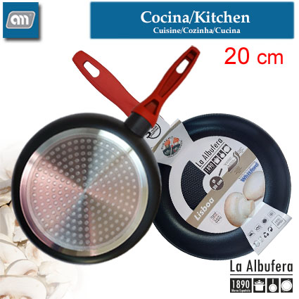 SARTEN 20 CM ALUM INDUCC LISBOA [LA ALBUFERA]