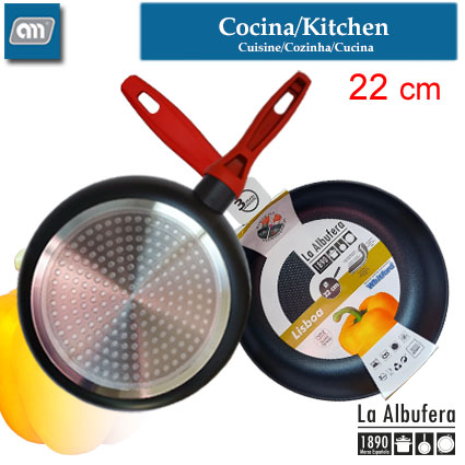 SARTEN 22 CM ALUM INDUCC LISBOA [LA ALBUFERA]