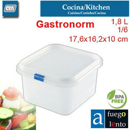 HERMETIC 1.8 L SQ 1 6 GASTRONORM [A FUEGO LENTO]