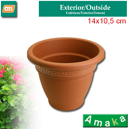 POT DE FLEURS 14 CM N3 PLASTIQUE [AMAKA]