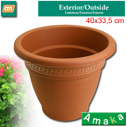 POT DE FLEURS 40 CM N9 PLASTIQUE [AMAKA]