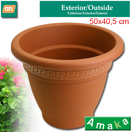 POT DE FLEURS 50 CM N10 PLASTIQUE [AMAKA]