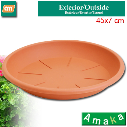 PIATTO FIORIERA 45 CM N11 PLASTICA [AMAKA]